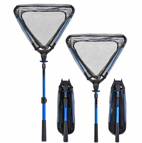 Folding fishing landing net - folding,