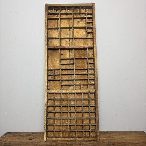Vintage wooden printers tray - printers,