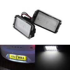 2x For Seat White LED License