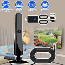 1080P 4K TV Aerial Indoor Digital TV Ariel with Booster Portable Freeview Aerial