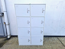 Wooden Locker White Cabinet -