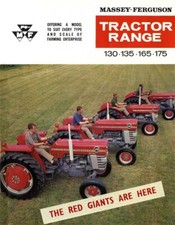 Vintage Massey Ferguson 130 135 165 175 Tractor Poster Brochure Print RARE (A3)!