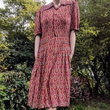 Vintage 30s 40s Burgundy