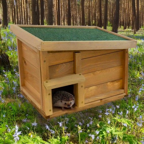 Hedgehog house large solid - house,