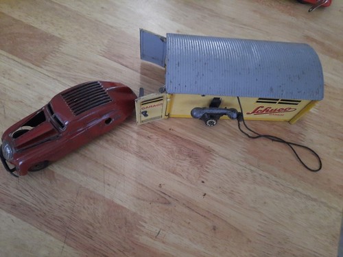 Schuco garage 1500 and car - 1500,