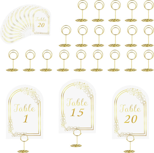 Wedding table number holders - wedding,