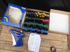 Vintage Dymo 1750 Label printer with over 60 9mm coloured label rolls