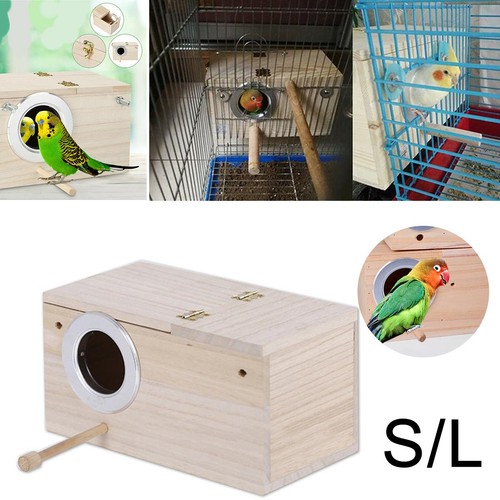Wooden bird nesting box for - wooden,