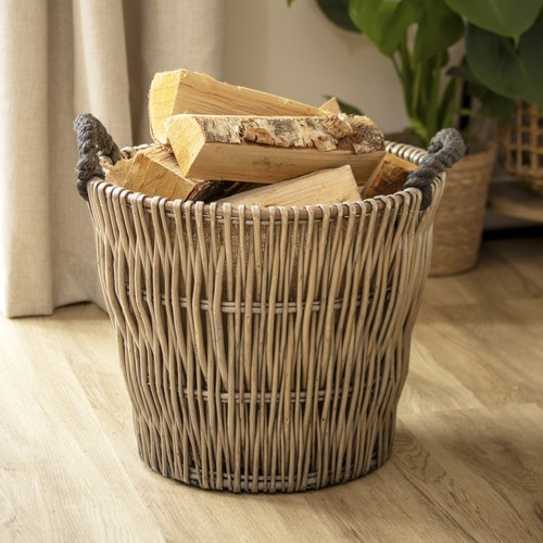 Antique wash wicker tapered - wicker,