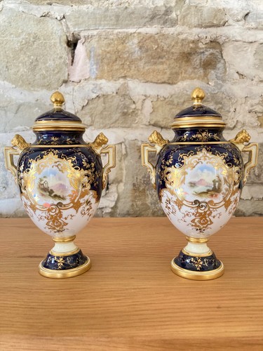 Pair english cobalt - pair, of