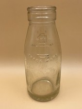 Antique childs glass milk