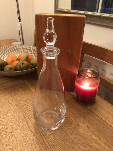 Decanter engraved glass - decanter,