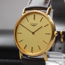 [Near MINT] LONGINES Grand Classic L4.637.2 33mm Gold Dial Quartz Men's Watch