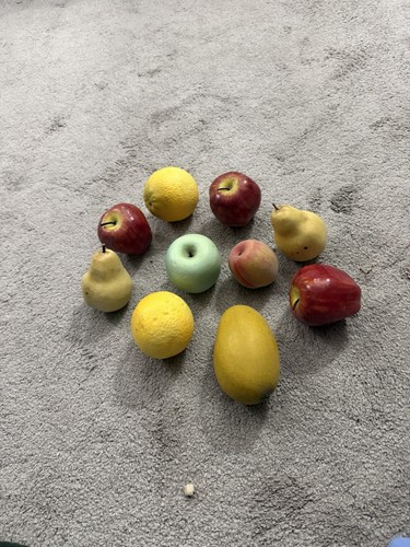 Vintage plastic fruit apples - vintage,