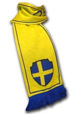 Official Sweden Sverige soccer football knitted supporter fan scarf ultras