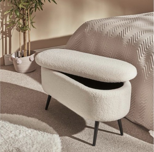 Modern bouclé storage - modern,