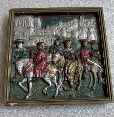 Vintage chalkware medieval - vintage,