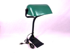 Beautiful Original German vintage bankers lamp light enamel art deco antique