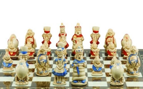 Alice wonderland chess set - chess,