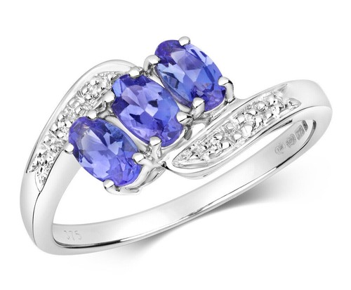Real tanzanite and diamond - and,