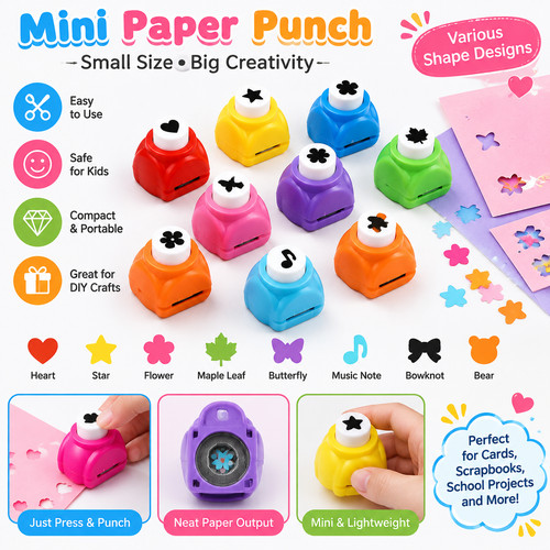 Mini paper cut punch scrapbook - mini,
