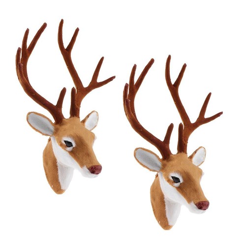 Realistic deer head wall - x,