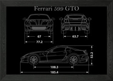 Ferrari 599 GTO 2011 Framed