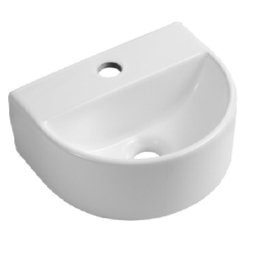 Bathroom wash sink basin - sink, round