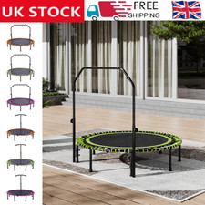 Pro 4.2FT Trampoline Rebounder Workout  Adult Jumper Fitness w/Handle Trampoline