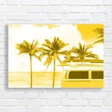 Vintage Vw Camper On Beach