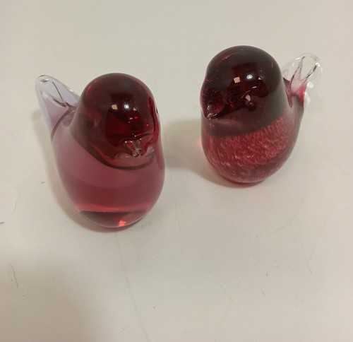 Wedgwood glass bird - bird, pink