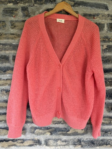 Hush coral pink alpaca wool - coral,