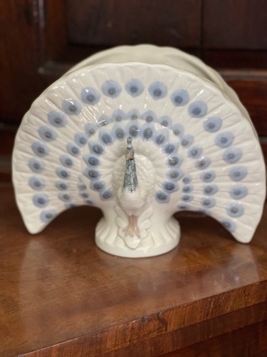 Lladro peacock vase - lladro,