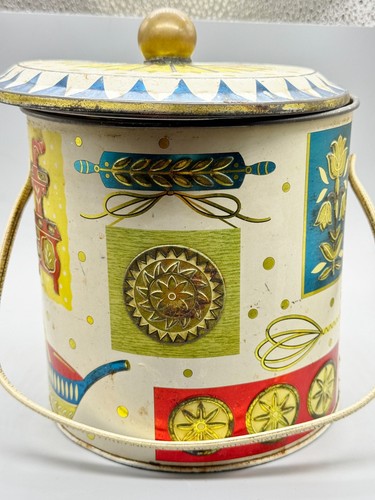 Vintage mid century tin - vintage,