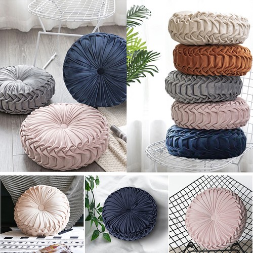 Round velvet pleated - round,