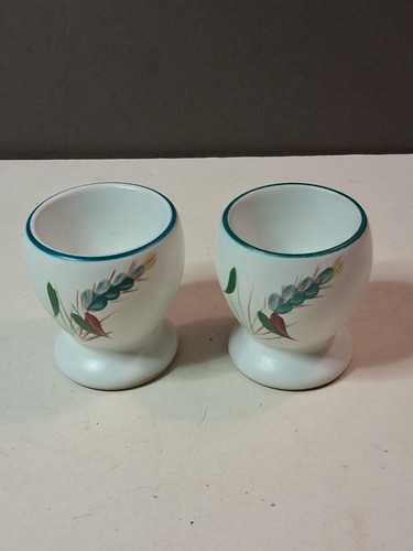 Denby green wheat egg cups - denby,