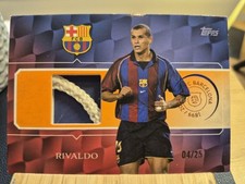 Topps 125th Anniversary Barcelona  04/25 Rivaldo Relic