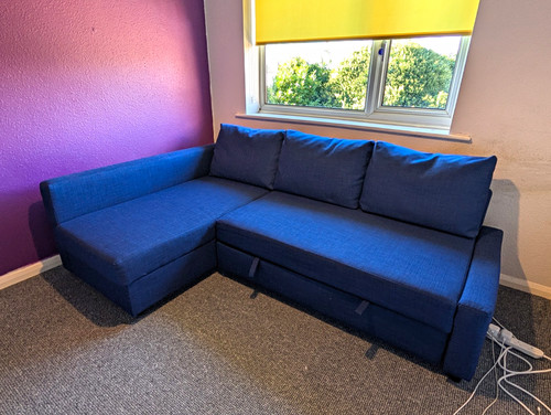 Ikea friheten blue fabric - friheten,