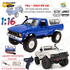 WPL 1/16 Scale RC Crawler C24-1 RC Pickup Truck RTR 4x4 Off-Road RC Car Toys