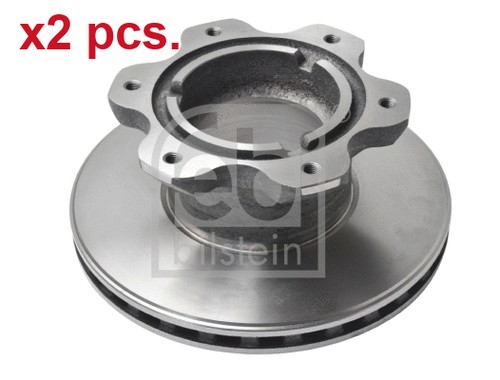 Pcs rear brake disc - rear, rotos