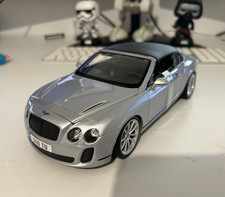 Bentley Continental Bburago 1:18 Die Cast Model Car – Silver New Boxed, Rare