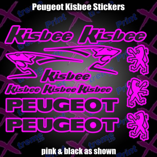 Peugeot kisbee sticker decal - kisbee, sticker/decal