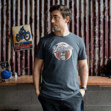 VELOCETTE 1913 GRAPHITE T SHIRT - RTG002292