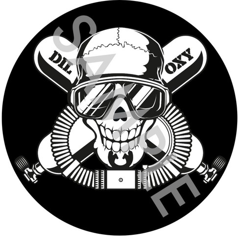 Ccr rebreather scuba skull - rebreather,