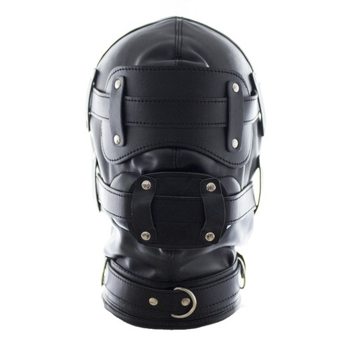 Leather gimp sex mask - pu,