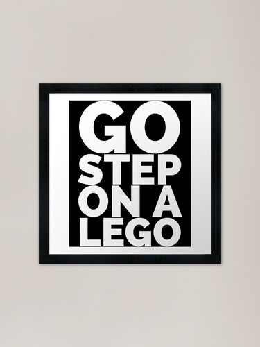 Step lego framed - a,