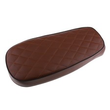 Seat Pillion Cushion Brown Synthetic Leather Pad Fit For Honda CG125