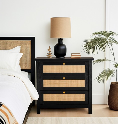 Chest drawers black - of, drawers,