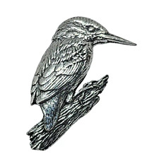 Kingfisher Pewter Pin Badge