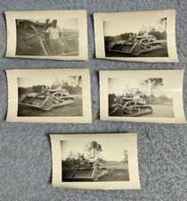 Lot 5 3x4 photographs INTERNATIONAL DROTT BULL CLAM Crawler Tractor Dozer TD 14A